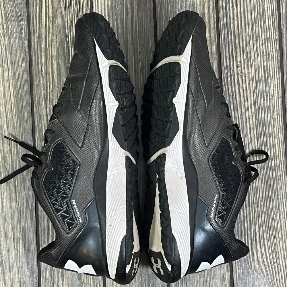 Under Armour Deception Men 12 Black Training Shoes Baseball Turf Coach Umpire